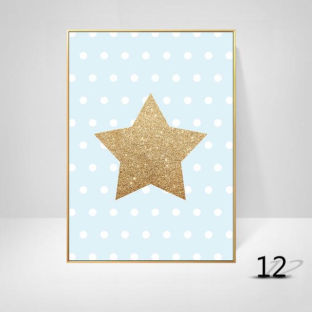 Ins свежий стиль современный мультяшный слон кролик овца комната декоративная HD подвесная картина Cuadros Decoracion салон холст искусство