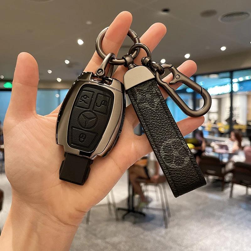 SFX1 Car Key Case Cover Shell Fob For Mercedes Benz A C E S G Class W177 W205 W213 X167 W222 CLA GLE GLB GLS AMG Maybach
