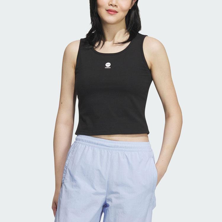adidas Майка Neo Essential женские спортивные майки черные IA5022