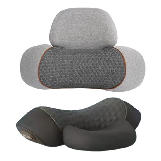 Шейная подушка для глубокого расслабления шеи, массажер для шеи 3-в-1 с электроподогревом для коррекции осанки