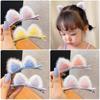 New Plush Cat Ears Hairpins Girls Cute Hair Clips Hair Accessories Fashion Ornaments