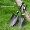 Садовая лопата из нержавеющей стали, противоскользящая резиновая ручка, портативная заостренная лопатка для копания, садовый мастерок, посадка газонов, сбор морепродуктов, трехзубая лопата