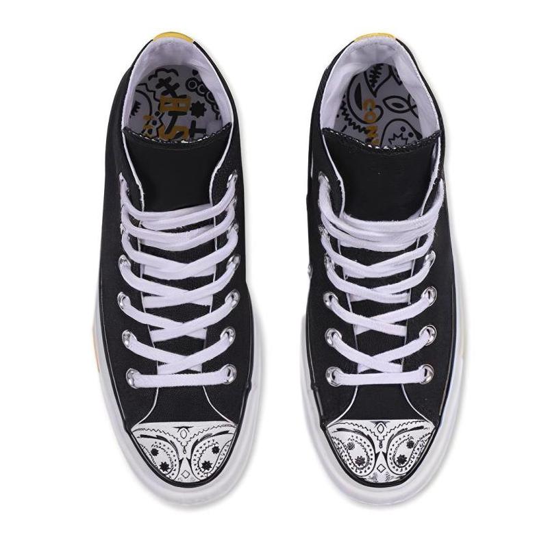 Converse Chuck Taylor All Star 70s Hi RSVP LA Pack Удобные эспадрильи хайтопы Унисекс Черно-белые