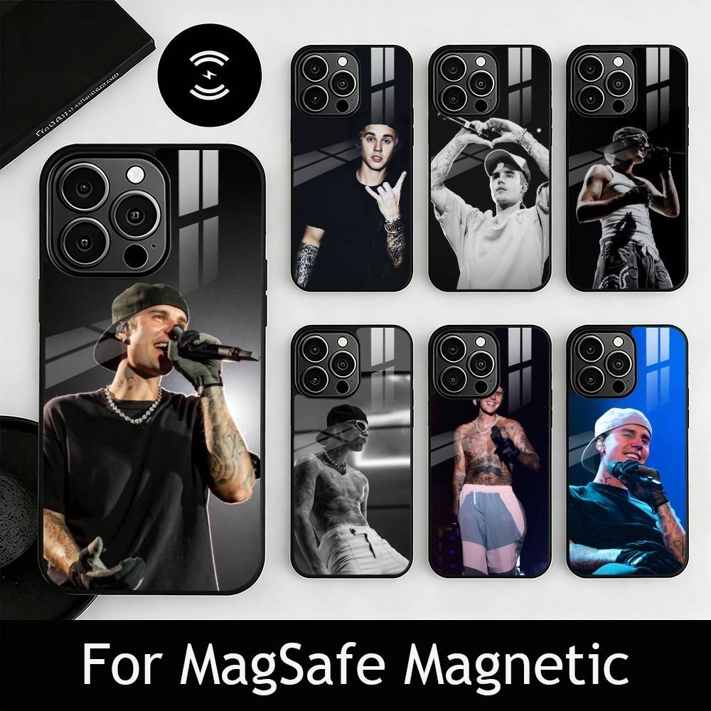 S-Singer Beliebers Phone Case For iPhone17,16,15,14,13,12,11 Plus,Pro Magnetic with Magsafe Wireless Charging