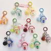 Labu Cute Doll Sitting Posture Plush Bag Couple Car Keychain Hanging Pendant Mobile Phone Chain