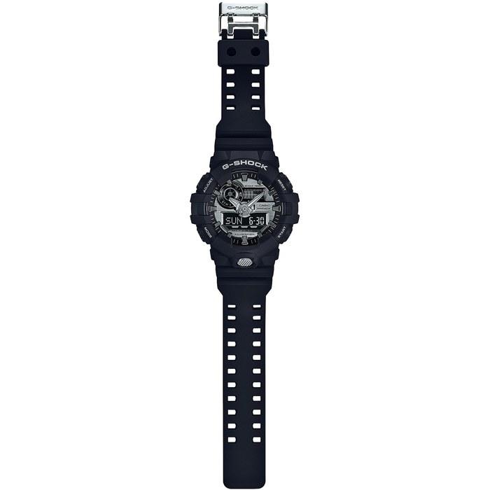 Casio G-Shock GA-710-1AJF Men's Watch, Black/Silver