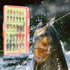 30/32PCS with Carbon Steel Hook Fly Fishing Lures Lightweight Fly Fishing Bait Kit  For Trout