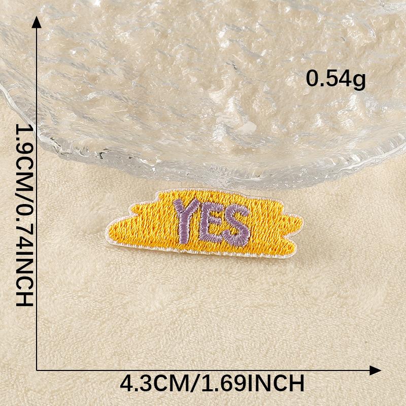 Оригинальный вышитый логотип, мультяшный значок, английская буква, нашивка, аксессуары, ручная работа, сделай сам, вышитая наклейка, наклейка из ткани