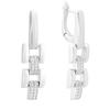 Silver Earrings with Cubic Zirkonia (2161905)