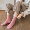 Cotton Knitting Women Socks Japanese Fashion Solid Color Long Socks Women Autumn Winter Harajuku Streetwear Vintage Socks