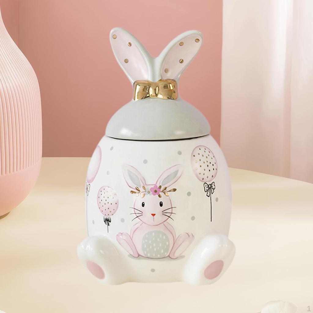 Ceramic Cookie Jar Candy Pantry Organization Portable Nuts Canister for Spice Storing