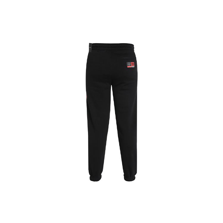 Мужские брюки для бега Air Jordan 23 Running Training с флисовыми манжетами и принтом, черные CV3162-010