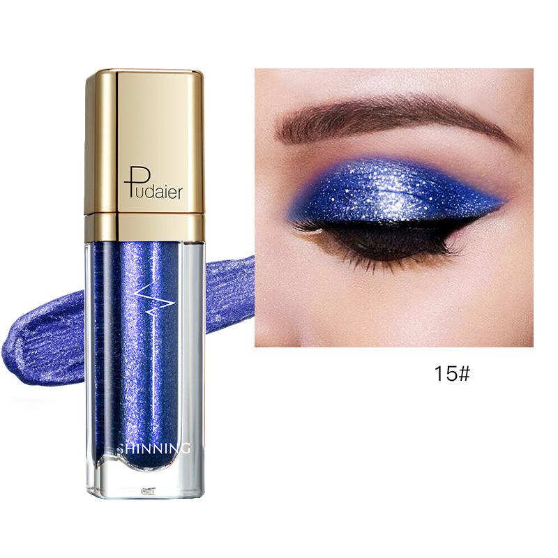 Pudaier 18 Shimmer Eyeshadow Liquid Diamond Перламутровые тени для век Лежащие слезы шелкопряда Жидкие тени для век