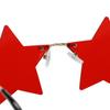 Funny Eyeglasses Pentagram Eyewear Sun Glasses Star Shape Rimless Sunglasses Party Glasses