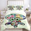 3pcs Sonic the Hedgehog Quilt Cover Set (1 Quilt Cover + 2 Pillowcases Without Pillow Core), High-Definition Printing for Home and Dormitory.H086
