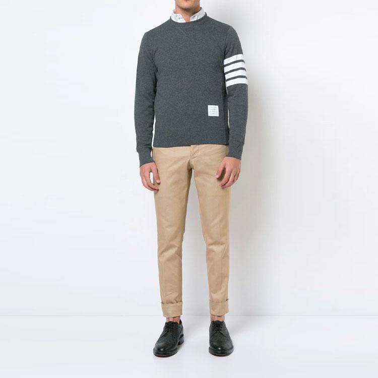 THOM BROWNE Classic Loopback 4 Bar Sweatshirt MJT021H-00535-025