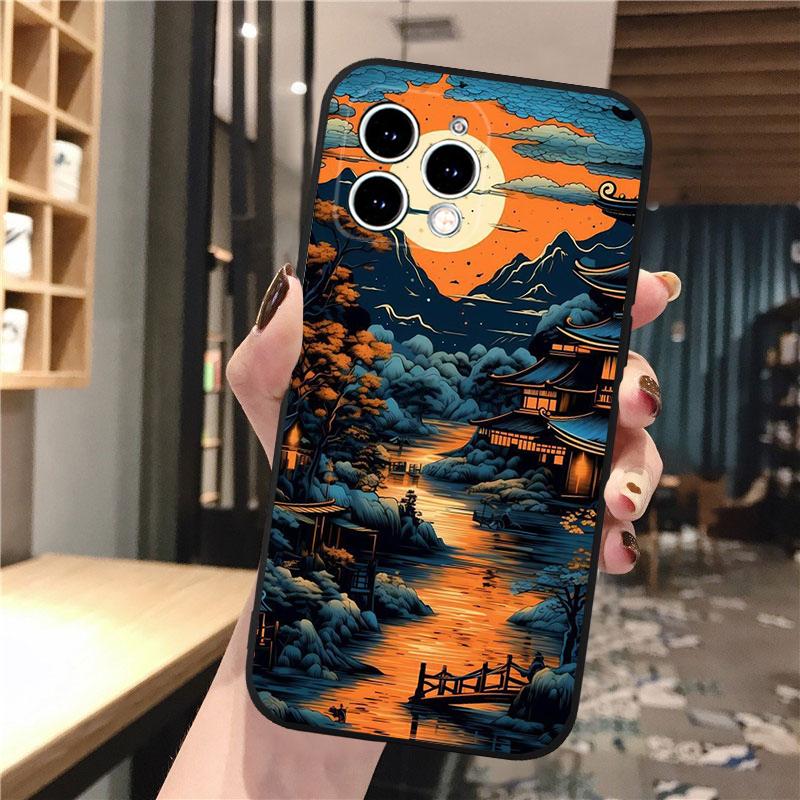 Чехол для телефона «Пейзажный вишневый цветок» для iPhone Samsung Galaxy Redmi Xiaomi Oppo OnePlus Note SA 7 8 9 10 11 12 13 14 20 21 22 23 53 54 Pro Max Ultra