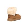 UGG Удобные теплые дышащие ботинки с низким вырезом из овчины и шерсти, детские ботинки коричневого цвета 1153637K-CHE