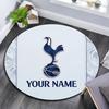 Custom Name Tottenham Round Area Rug,Carpet Rug for Living Room Bedroom Sofa Playroom Decor,Non-slip Floor Mat