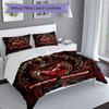 3PC Custom Name Royal Heart Crown Bedding Set Duvet Cover Closure Includes 1 Duvet Cover & 2 Pillowcases for Bedroom