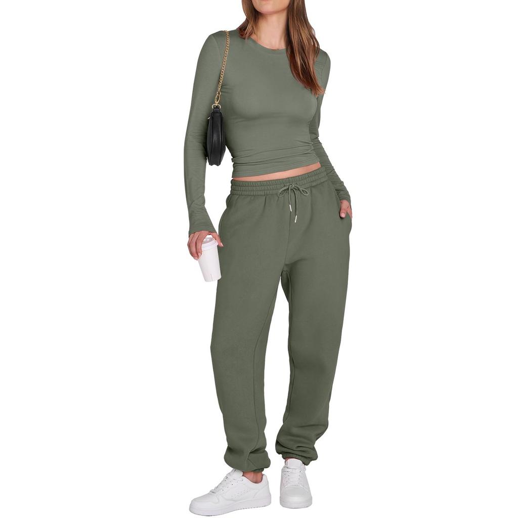 Женские летние комплекты из 2 предметов, комплекты с длинными брюками, повседневный спортивный костюм, шорты с длинными рукавами, костюм