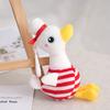 Cute Navy Duck Plush Toy Cartoon Animal Pendant Soft Stuffed Doll Keychain Backpack Car Bag Key Ring Decor Couple Gift