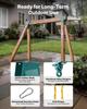 VEVOR Swing Set Brackets, Heavy-Duty A-frame Set Hardware, with 2 A-Frame Swing Brackets & 2 Seats & 4 Hangers