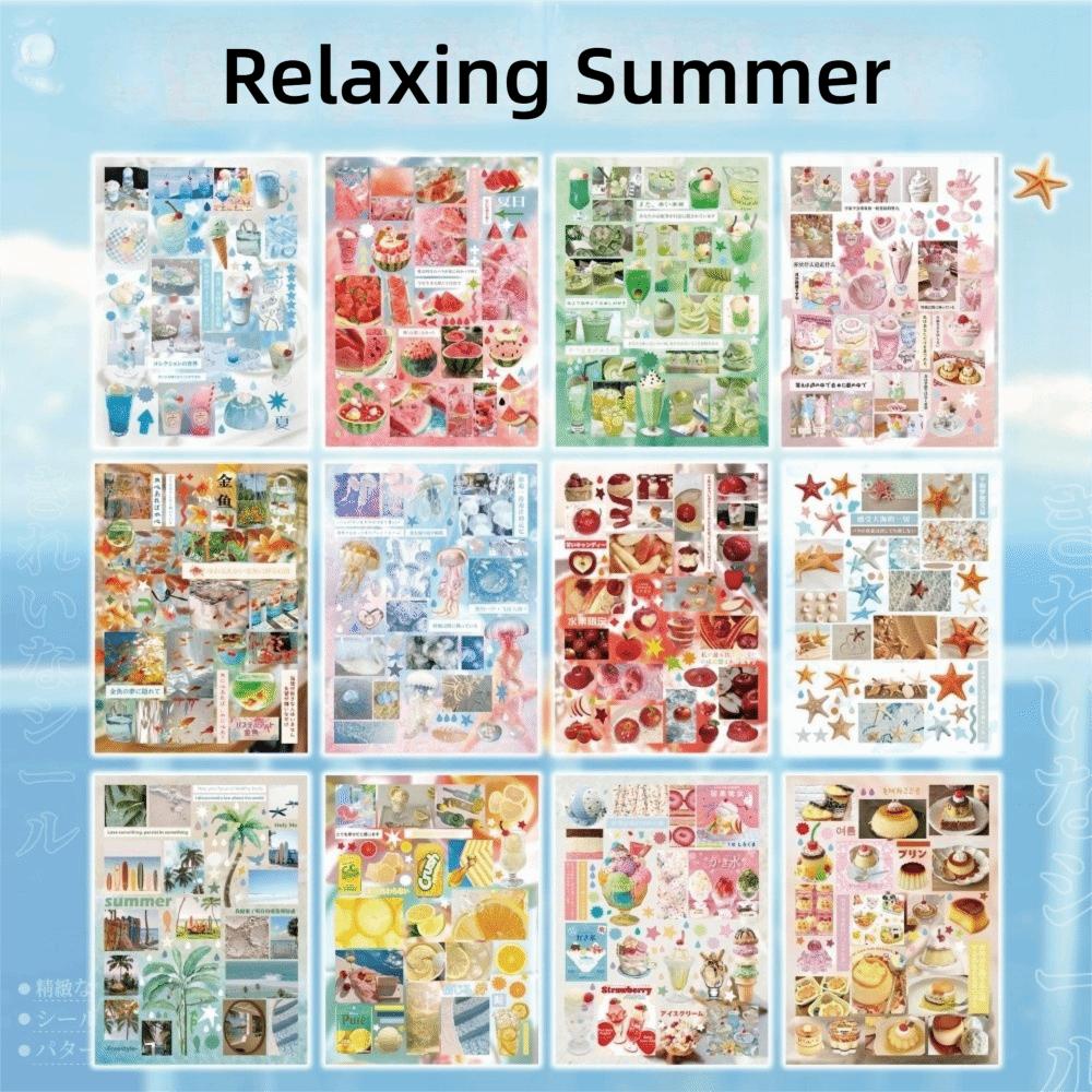 Cute Die-cut DIY Scrapbook Stickers Collage Material Diary Sticker Die-cut Stickers Dairy Album