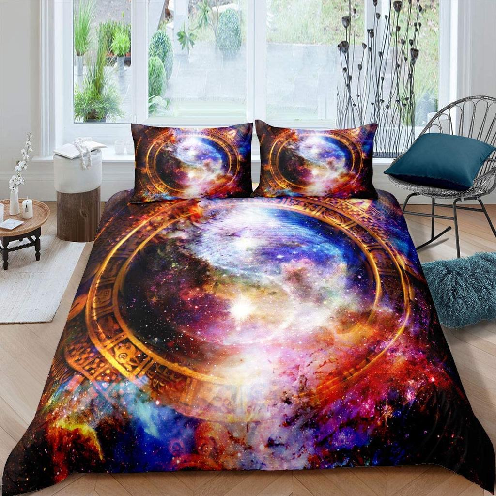 Black And White Duvet Cover Set Bohemian Mandala Bedding Set For Kids Child Yin And Yang Polyester Comforter Cover King Size