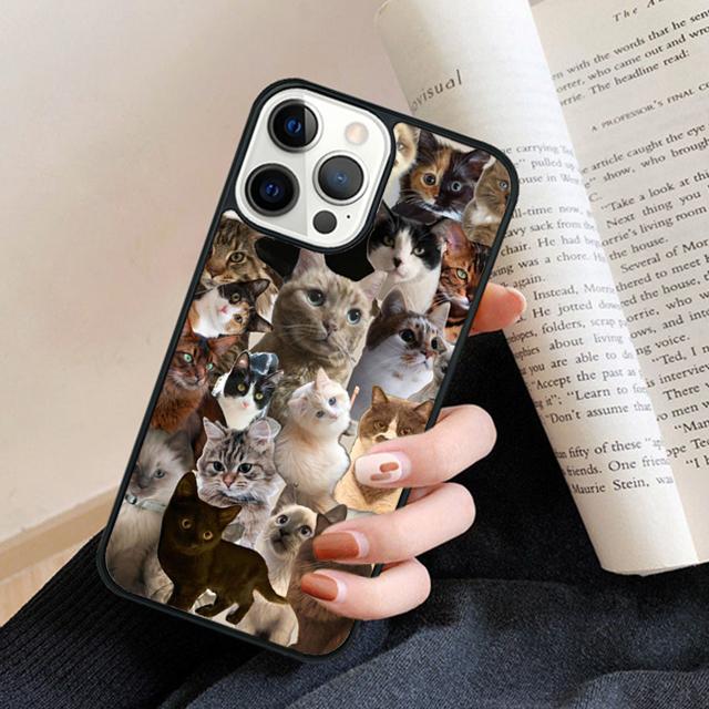 Самый очаровательный чехол для телефона с кошкой для iPhone 17 Air 16 15 14 plus 11 12 13 pro max coque Оболочка Fundas
