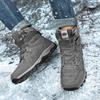 Men's Winter  with Plush and Thickened, Comfortable and Warm Outdoor Sports Running Shoes, Cotton Shoes