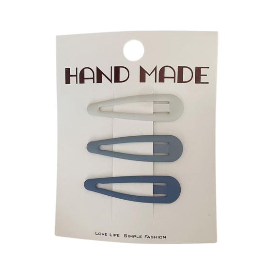 3 шт. Заколки для волос для девочек Дизайн со звездами, сердцами, геометрией Матовая текстура Зажимы для волос BB-зажимы Универсальные аксессуары для волос
