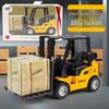 Boys' Mini Alloy Pull-Back Engineering Forklift Toy In Color Box