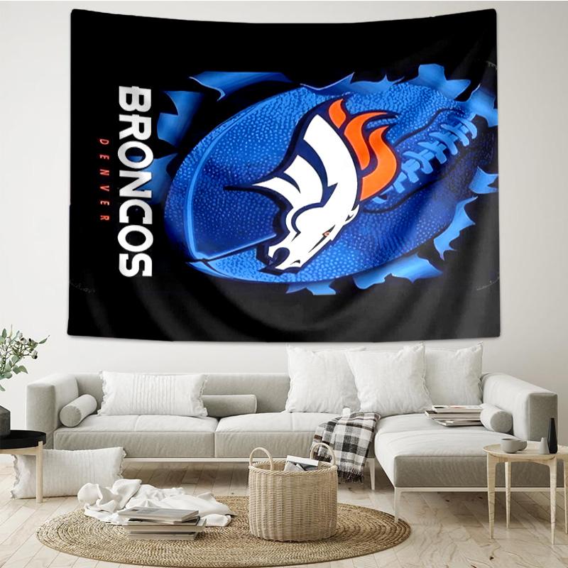 Denver Broncos Logo Tapestry Hanging for Bedroom,Livingroom, Playroom,Decor Art Room Wall Tapestry Holiday and Birthday Gifts