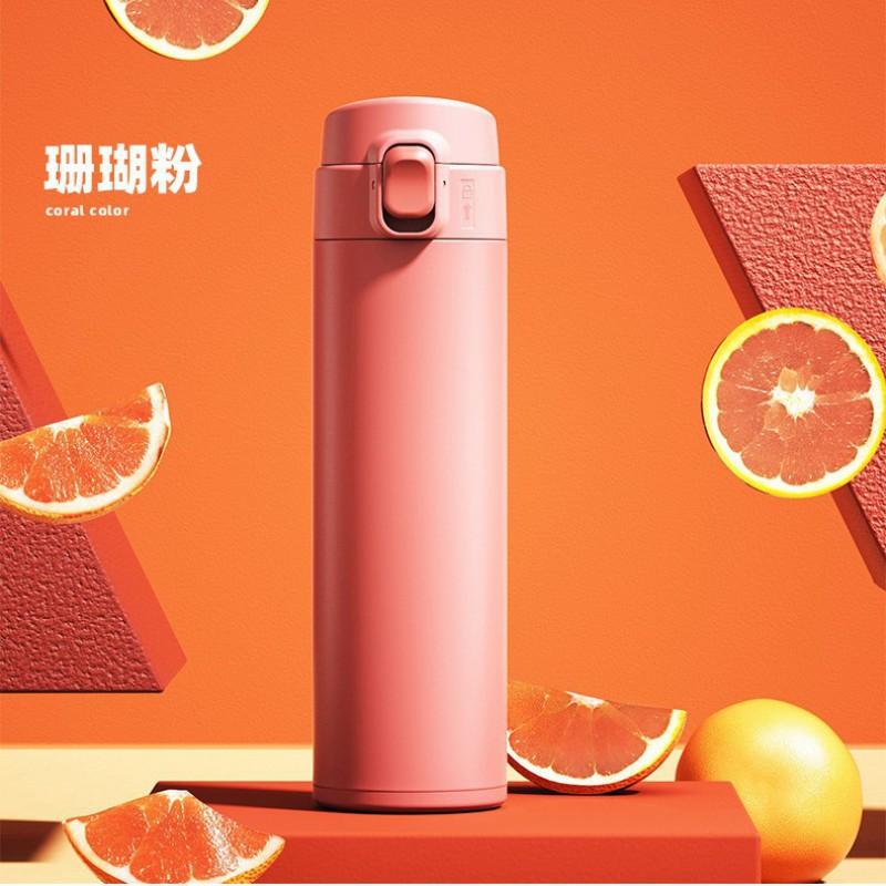 Stainless Steel Vacuum Insulated Travel Mug Men Women Students Couples Portable Thermos Cup 320ml 450ml