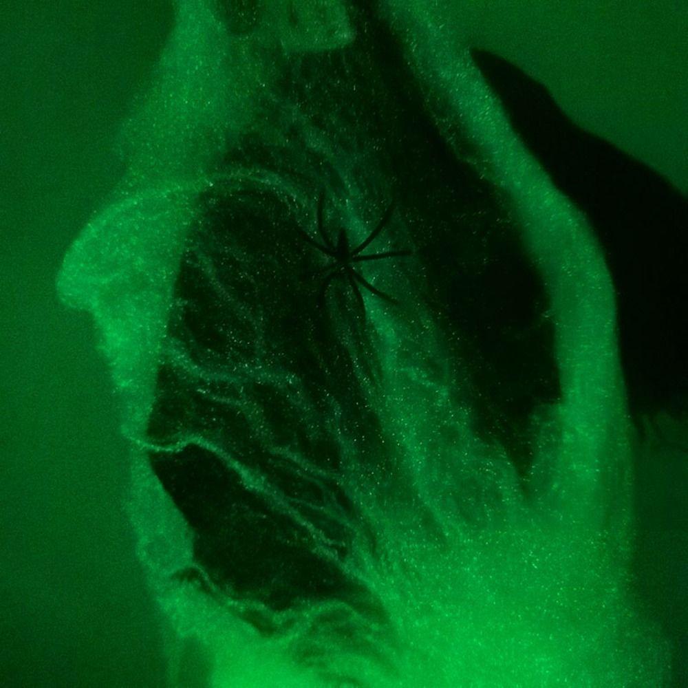 Polyester Luminous Spider Web Artificial Halloween Cobwebs Home/Outdoor Decor