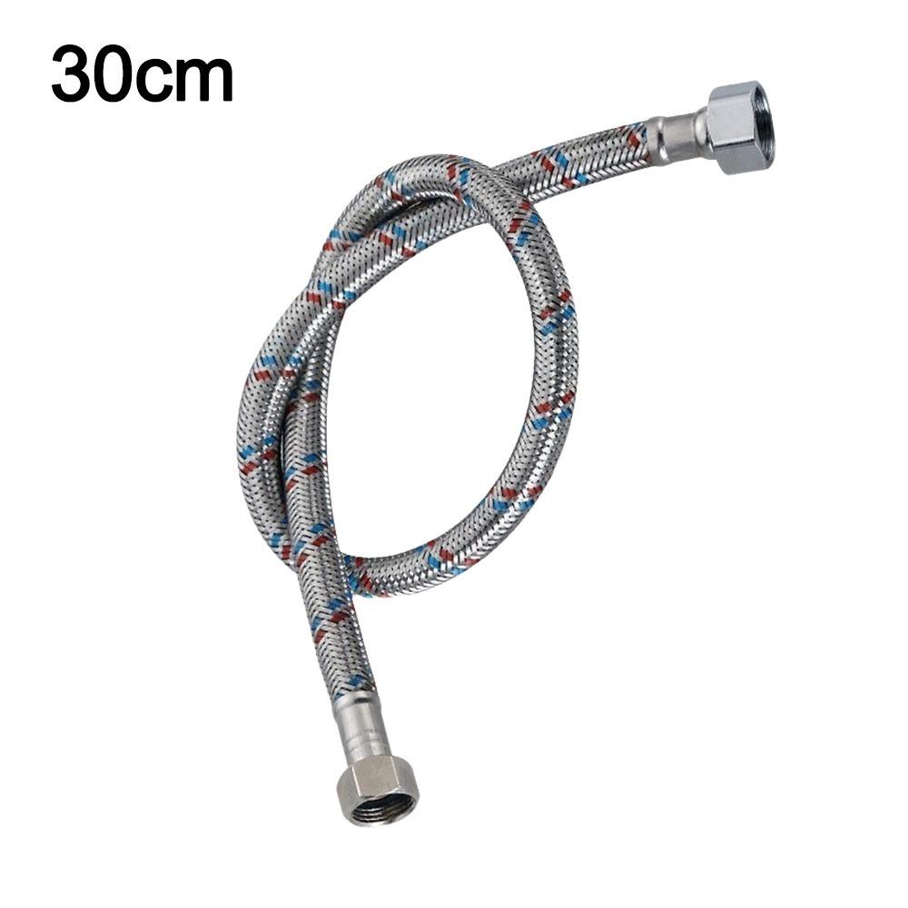 304 Stainless Steel High Pressure Water Supply Tube Dual Head Tube Faucet Connector