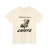 Defunct Hockey Team Johnstown Chiefs Printed T-Shirt Vintage Indian Mascot