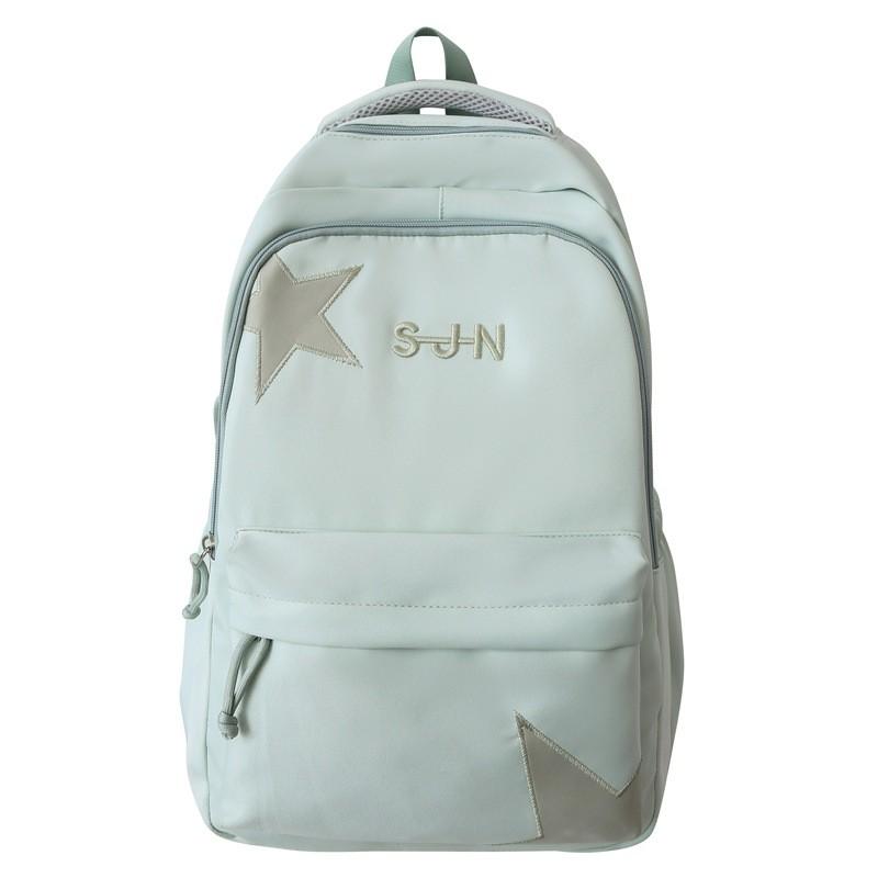 Five Pointed Star Nylon School Backpack For Students With Large Capacity And Curved Shoulder Straps For School Use