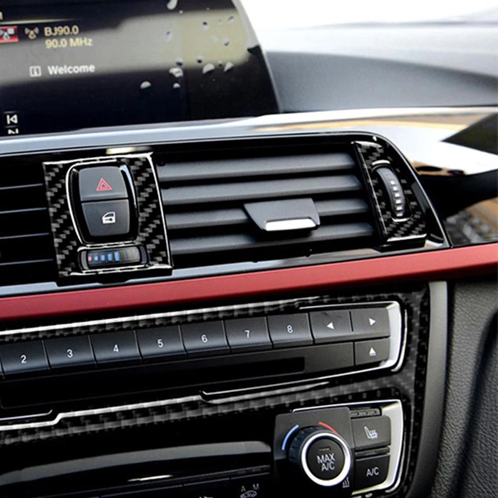 Для BMW F30 F31 F32 F33 F34 320i 428i 3 серии карбоновое волокно автомобильное вентиляционное отверстие крышка отделка A/C дефлектор кондиционера отделка