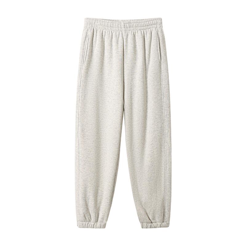 Осенние и зимние теплые флисовые широкие брюки женские модные однотонные узкие повседневные брюки с высокой талией женские однотонные элегантные плюшевые свободные женские брюки 25698