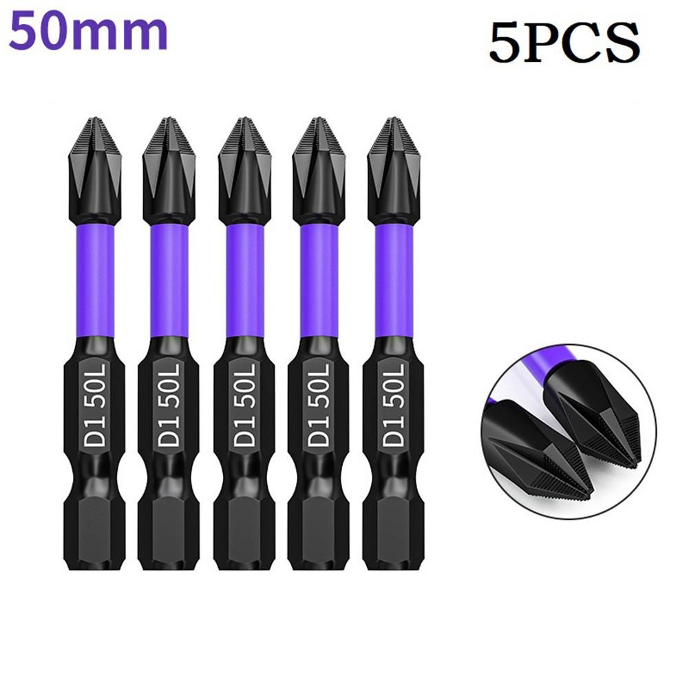 5pcs Batch Head Alloy Steel Black Magnetic Non-slip