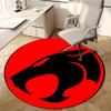 1 шт. Круглый ковер с логотипом Thundercats, Изготовлен из полиэстера, Идеально подходит для украшения офисных стульев, гостиных