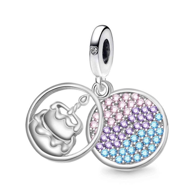 New Pink Hair Dryer Comb Scissors Horn Charm Beads Fit For Original Snake Shaped Bracelets Necklaces Diy Boutique Accessories