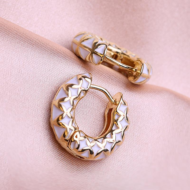 KNIKOO Круглые серьги-клипсы для женщин, модные цветочные серьги, ювелирные изделия для подарков на свадьбу