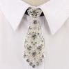 Personality Crystal Neckties Wine Party Wedding Ceremony Metal Short Luxury Tie Men Accessories