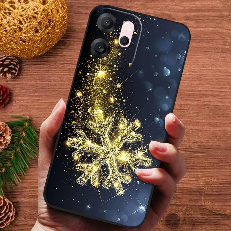 Рождественская расписная обложка для OPPO Reno 14F 14 F Reno14FS Чехол Силиконовая мягкая обложка для телефона для OPPO Reno 14 13 Pro FS Capa Fundas