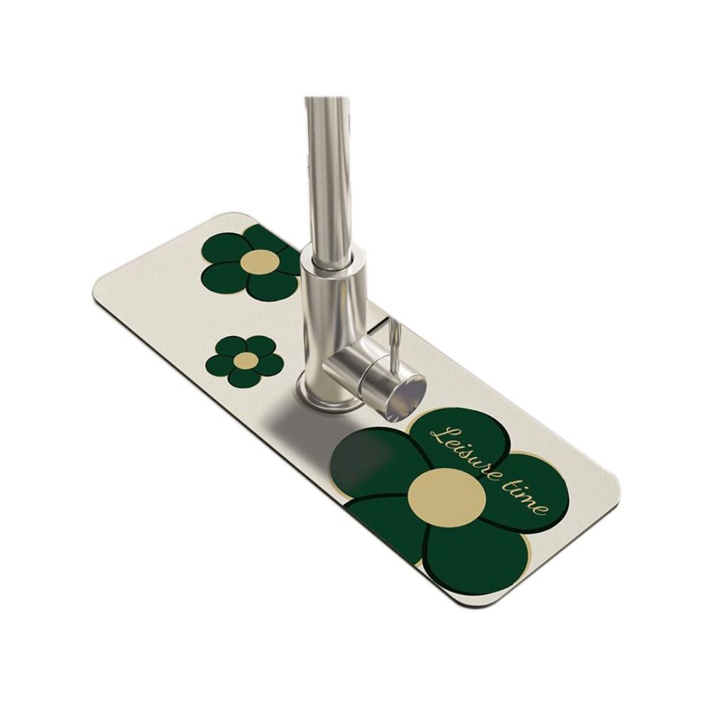 Non Slip Countertop Protection Mat Sink Splash Guard Faucet Mat Absorbent Pad Faucet Drain Pad