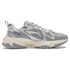 Li-Ning Qixing 2.0 Fabric Thick Sole Height Increasing Shock Absorption Non-Slip Wear-Resistant Low-Top Casual Shoes Men Sneakers Gray White AGCT311-4
