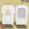 Lollapalooza Sunburst Lineup Двусторонняя футболка Унисекс футболка